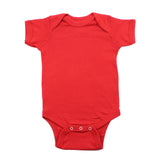 Cotton Solid Short Sleeve Baby Infant Bodysuit Creeper One Piece Snapsuit