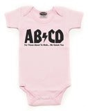 AB/CD Rock & Roll 100% Cotton Short Sleeve Unisex Baby Bodysuit One Piece