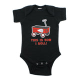 This is How I Roll Skull Wagon Short Sleeve Baby Infant Bodysuit