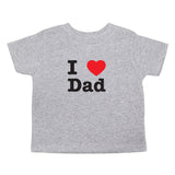 I Heart Love Dad Unisex-Baby Short Sleeve Toddler T-Shirt
