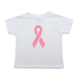 Breast Cancer Awareness Solid Pink Ribbon Toddler T-Shirt