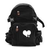 Autism Awareness Heart Puzzle Army Sport Heavyweight Canvas Backpack Bag