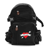 Heart Mom Tattoo Love Army Sport Heavyweight Canvas Backpack Bag