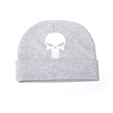 White Punisher Skull Infant Baby Beanie Cap Winter Hat One Size