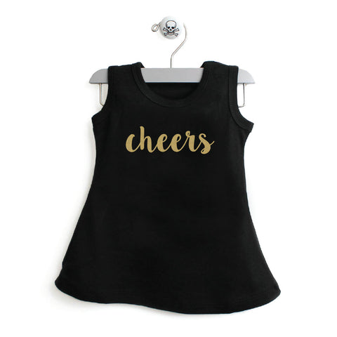 New Years Cheers A-line Dress For Baby Girls