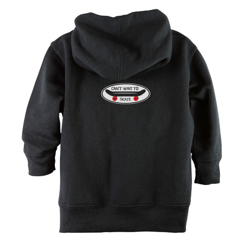 Can't Wait to Skate Front Zipper Toddler Hoodie