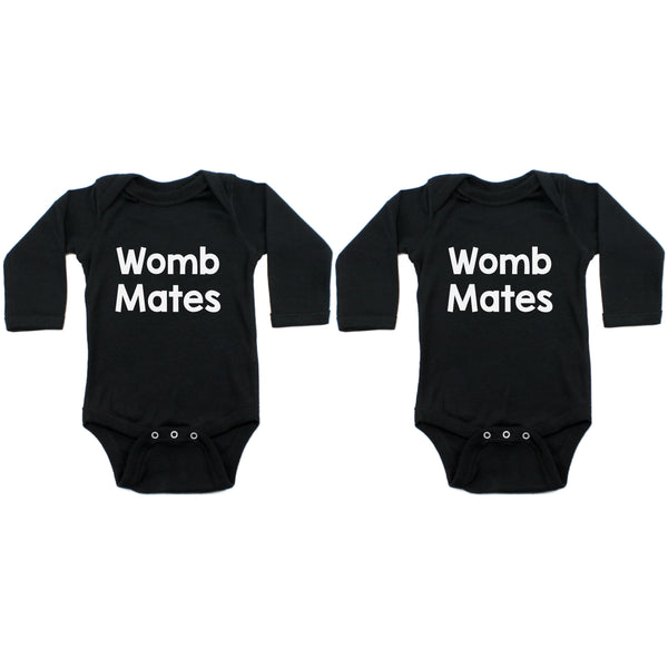 Womb Mates Personalized Twin Shirts or Bodysuits