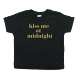 New Years Kiss Me At Midnight Cotton Toddler T-Shirt