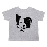 Border Collie two Face Toddler Short Sleeve T-Shirt