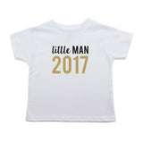 New Years Little Man 2017 Cotton Short Sleeve Toddler TShirt