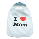 I Heart Love Mom Newborn Baby Soft Cotton Bib