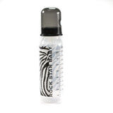 Rock Star Baby Zebra Animal Print 8 oz Bottle  by Tico Torres