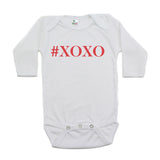 Valentine's Day #XOXO Hugs and Kisses Long Sleeve Infant Bodysuit