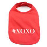 Valentine's Day #XOXO Soft Cotton Infant Bib