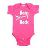 Born to Rock Electric Guitar Rockstar Short Sleeve Baby Infant Bodysuit