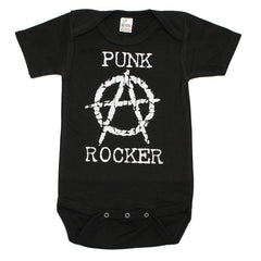 Punk Rocker Rockstar Rock N Roll Short Sleeve Baby Infant Bodysuit