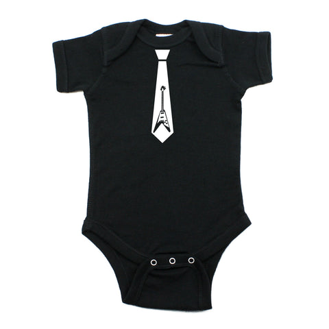 Guitar Tie Short Sleeve Baby Infant Bodysuit