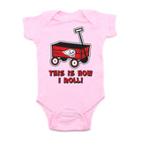 This is How I Roll Skull Wagon Short Sleeve Baby Infant Bodysuit