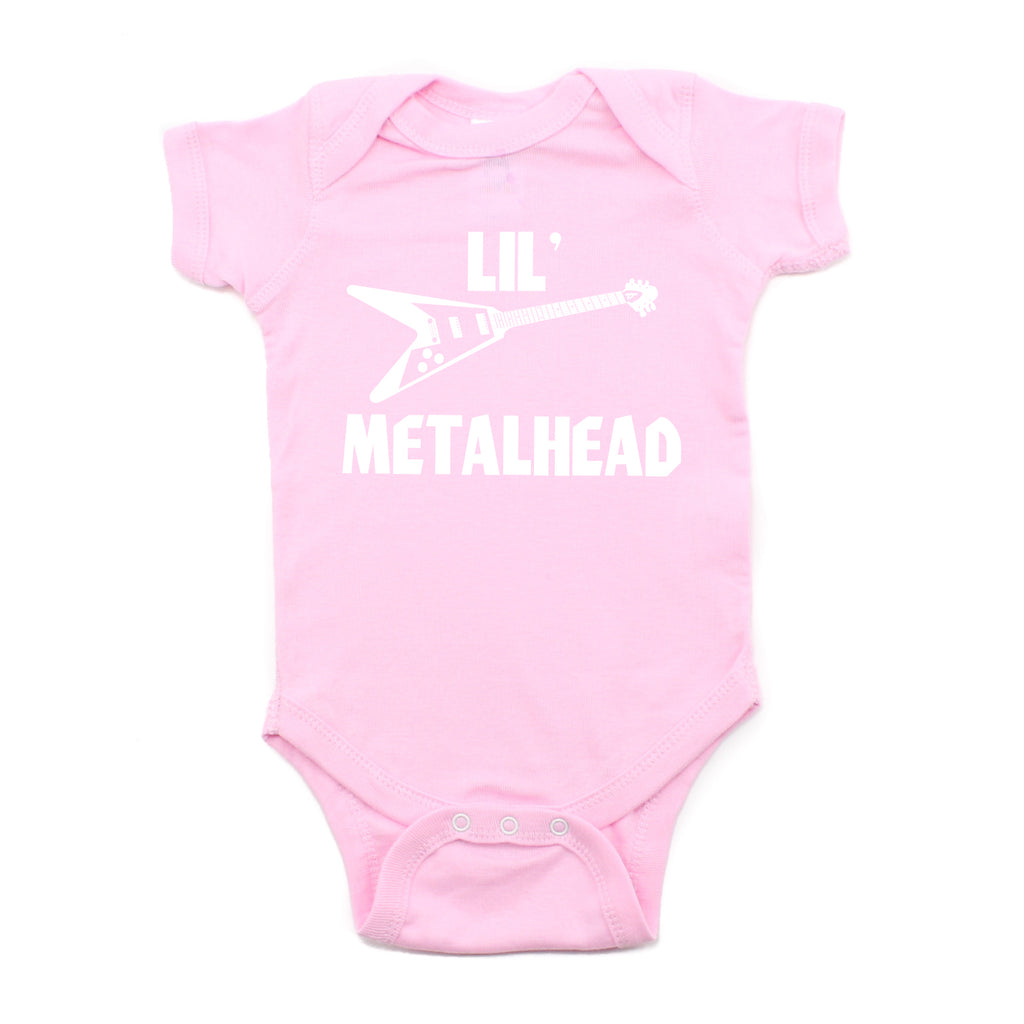 Lil' Metalhead Electric Guitar Short Sleeve Baby Infant Bodysuit