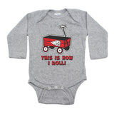 This is How I Roll Skull Wagon Long Sleeve Baby Infant Bodysuit