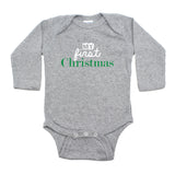 My First Christmas Holiday Long Sleeve Baby Infant Bodysuit