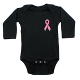 Breast Cancer Awareness Pink Ribbon Long Sleeve Infant Bodysuit