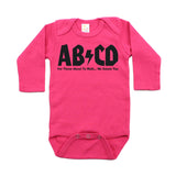 Rock N Roll ABCD Retro Rocker Long Sleeve Baby Infant Bodysuit