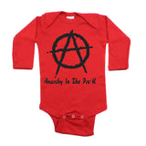 Punk Rock Anarchy In the Pre-K Long Sleeve Baby Infant Bodysuit