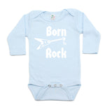 Born to Rock Electric Guitar Rockstar Long Sleeve Baby Infant Bodysuit