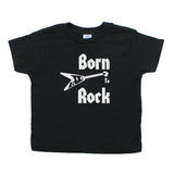 Born to Rock Band-Guitar Rockstar Kids Toddler Short Sleeve T-Shirt