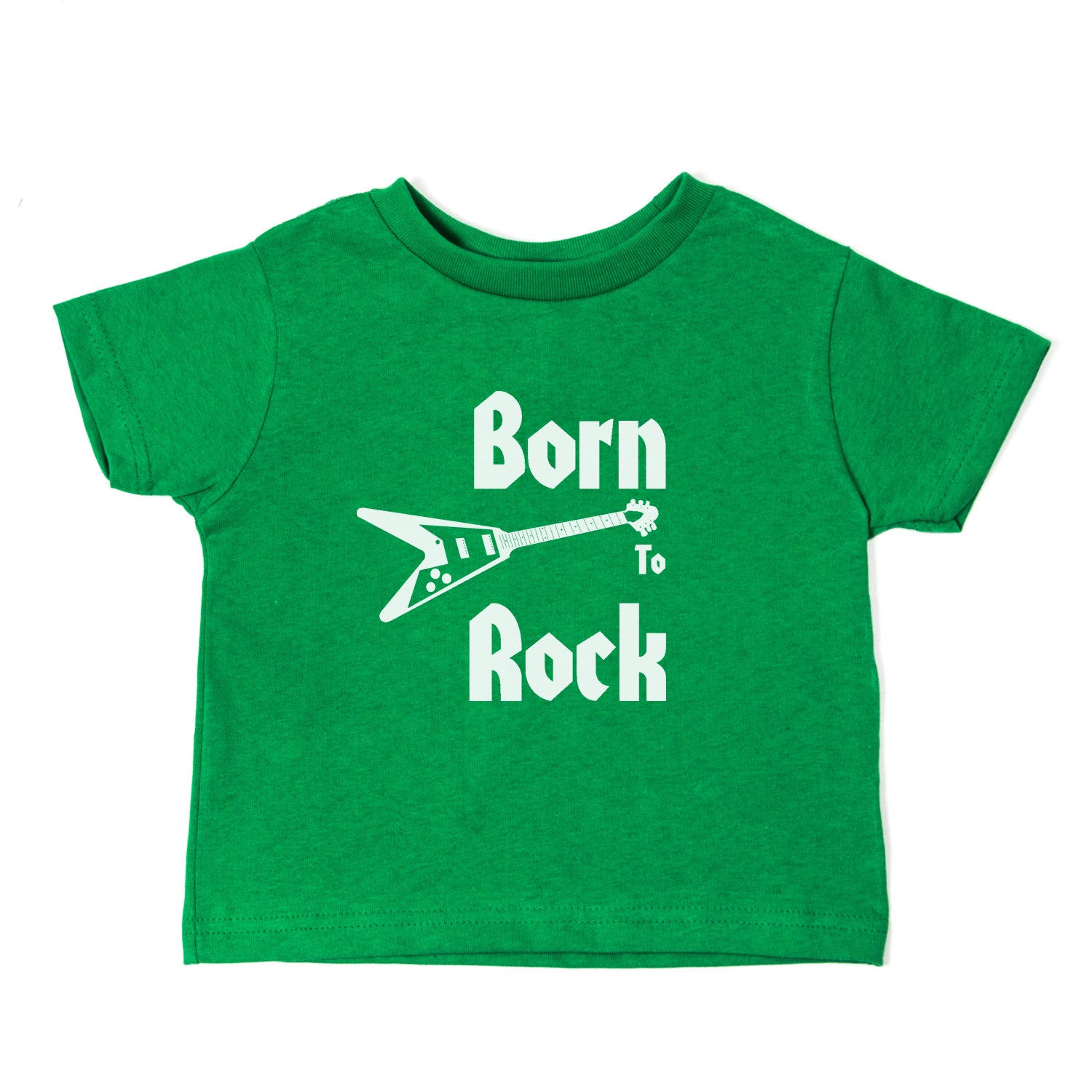 Born to Rock Band-Guitar Rockstar Kids Toddler Short Sleeve – Clothing