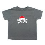 Skull & Bones Santa Christmas Unisex- Kids Toddler Short Sleeve T-Shirt