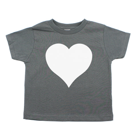 White Heart Holiday | Cute Baby- Girls Toddler Short Sleeve T-Shirt