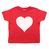 White Heart Holiday | Cute Baby- Girls Toddler Short Sleeve T-Shirt