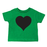Black Heart Holiday | Cute Baby- Girls Toddler Short Sleeve T-Shirt