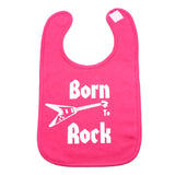 Born to Rock Band-Guitar Unisex Newborn Baby Soft Cotton Bib