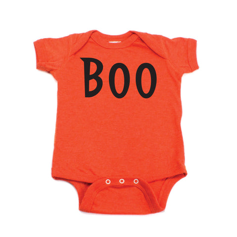 Halloween Boo Short Sleeve Bodysuit