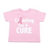 Breast Cancer Awareness Crawling for A CURE Toddler T-Shirt