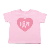 Breast Cancer Awareness Hope Heart Toddler T-Shirt