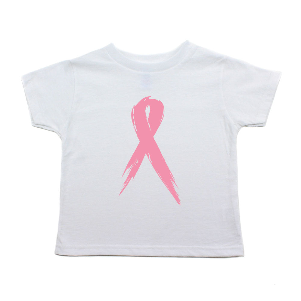 Breast Cancer Awareness Painted Pink Ribbon Toddler T-Shirt