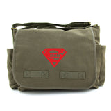 Super Mom Army Heavyweight Canvas Messenger Shoulder Bag