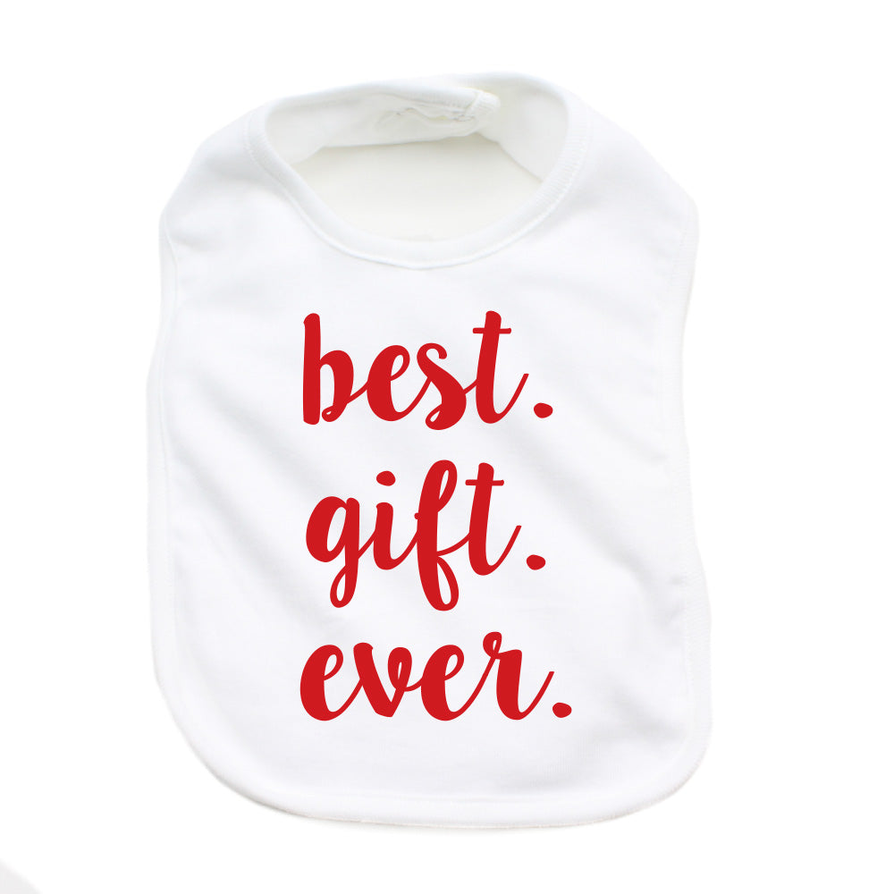 Christmas Best Gift Ever Soft Cotton Infant Bib