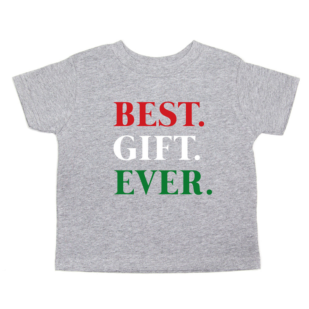 Christmas Multicolored Best Gift Ever Toddler Short Sleeve T-Shirts