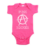 Punk Rocker Rockstar Rock N Roll Short Sleeve Baby Infant Bodysuit