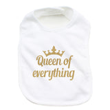 Queen of Everything 100% Cotton Unisex Baby Bib