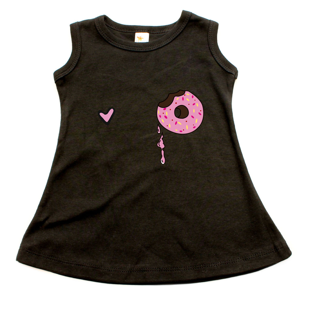 I Love Donut SPK A-line Dress For Baby Girls