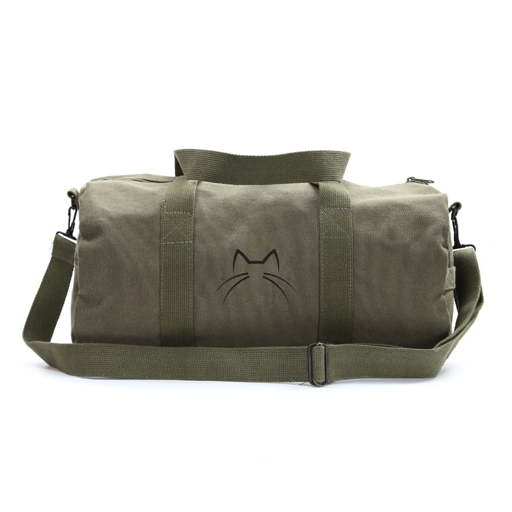 Beige Army 12 oz Canvas Duffle Bag - Head Coach Sports