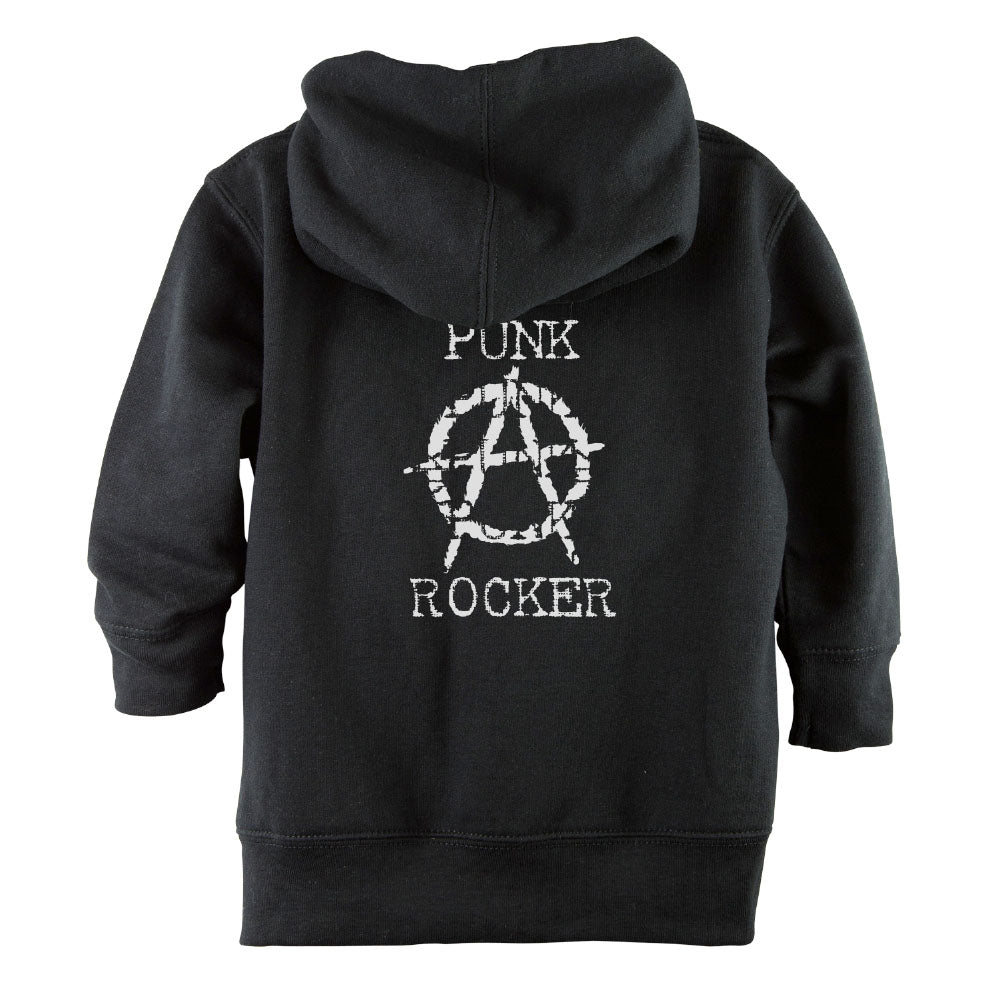 Punk Rocker Front Zipper Toddler Hoodie