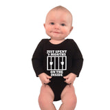 Just Spent 9 Months On The Inside Long Sleeve Cotton One Piece Baby Bodysuit