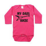 Father's Day My Dads Rock! Guitar Long Sleeve Infant Bodysuit